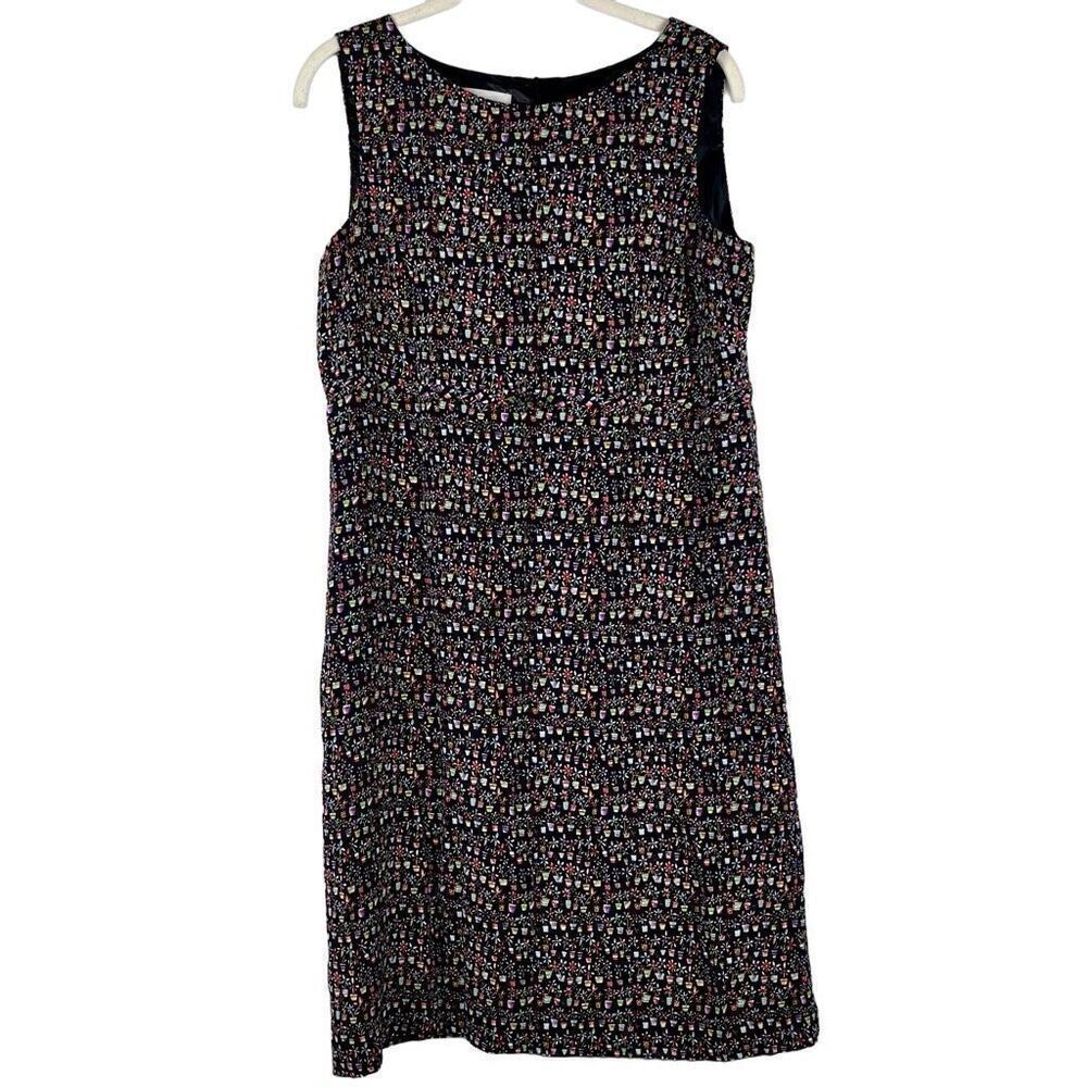 Maggy London Potted Flower Floral Sleeveless Dress 8